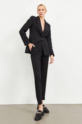 ست بالاتنه و پائین تنه مشکی زنانه بافتنی Setre - کد 652855349