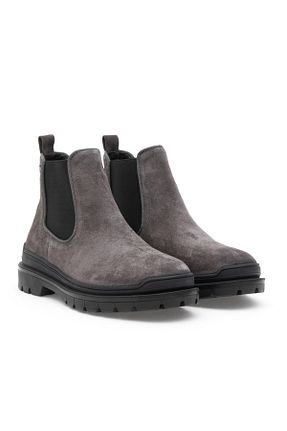 بوت / نیم بوت طوسی مردانه پاشنه تخت U.S. Polo Assn. - کد 861554018