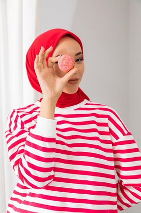 روسری قرمز پنبه ای Silk Home - کد 359363411