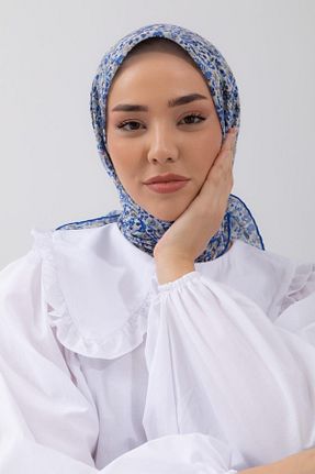 روسری سرمه ای پنبه ای Silk Home - کد 749861657