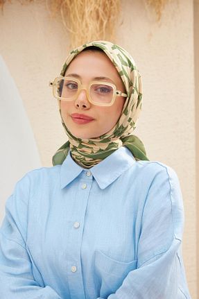 روسری سبز پنبه ای İpekhan - کد 745943125