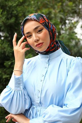 روسری سبز پنبه ای Silk Home - کد 805979419
