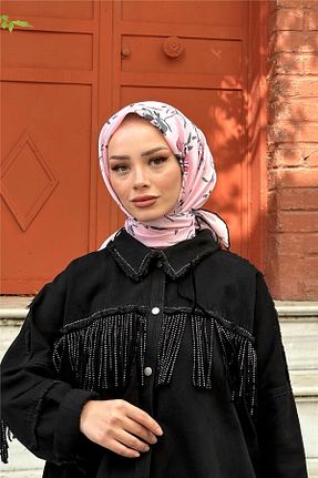 روسری صورتی پنبه ای İpekhan - کد 768659608