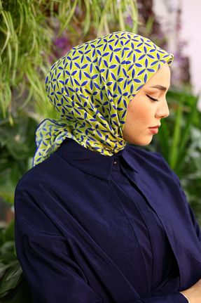 روسری آبی پنبه ای Silk Home - کد 844389943
