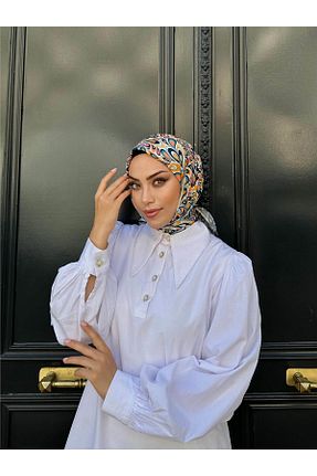 روسری زرد پنبه ای İpekhan - کد 762140489