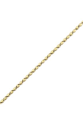 دستبند طلا زرد زنانه 14 عیار Assos Pırlanta - کد 861554101