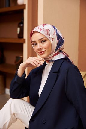 روسری بنفش پنبه ای İpekhan - کد 778466725