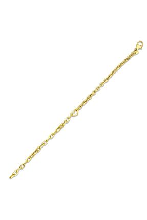دستبند طلا زرد زنانه 14 عیار Assos Pırlanta - کد 861553920