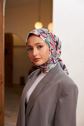 روسری صورتی پنبه ای İpekhan - کد 780046991