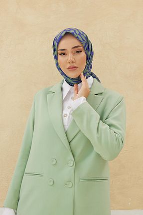 روسری آبی پنبه ای Silk Home - کد 769974597