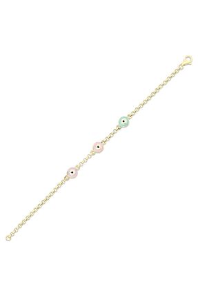 دستبند طلا زرد بچه گانه 14 عیار Assos Pırlanta - کد 861556356