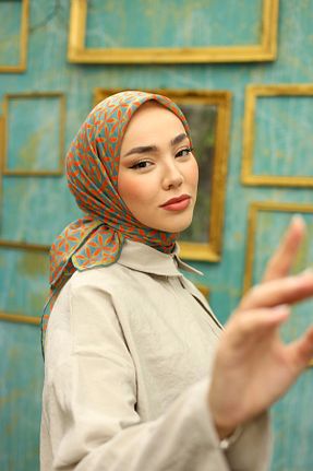 روسری سبز پنبه ای Silk Home - کد 844389928