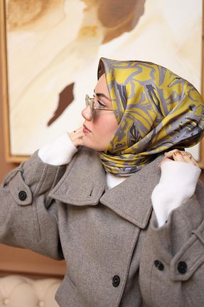 روسری طوسی İpek Tivil Silk Home - کد 792002750