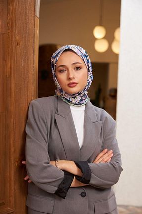 روسری بنفش پنبه ای İpekhan - کد 780046913