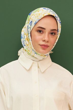 روسری آبی پنبه ای İpekhan - کد 648330256