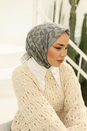 روسری سبز پنبه ای Silk Home - کد 769968384
