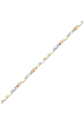 دستبند طلا زرد زنانه 14 عیار Assos Pırlanta - کد 861556640