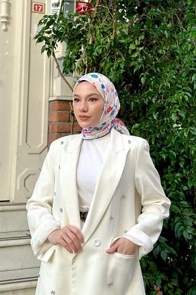 روسری صورتی پنبه ای İpekhan - کد 772363919