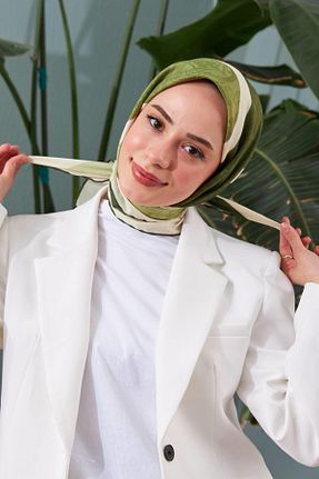 روسری سبز پنبه ای İpekhan - کد 681107499
