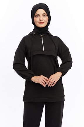 ست بالاتنه و پائین تنه مشکی زنانه بافت ESPOİRPLUS - کد 861563562