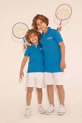 پولوشرت آبی بچه گانه پارچه ای U.S. Polo Assn. - کد 832939797