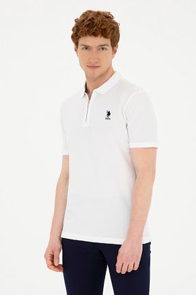 پولوشرت سفید مردانه پارچه ای U.S. Polo Assn. - کد 832985623
