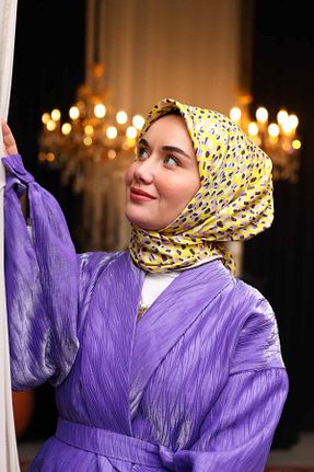 روسری زرد İpek Tivil Silk Home - کد 815157731