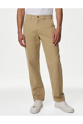 شلوار قهوه ای مردانه پنبه ای Marks & Spencer - کد 856106729