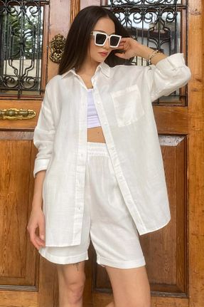 ست بالاتنه و پائین تنه بژ زنانه بافتنی GÜLSELİ - کد 861564684