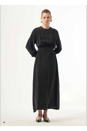 لباس طوسی زنانه ابریشم Nuss - کد 824336152