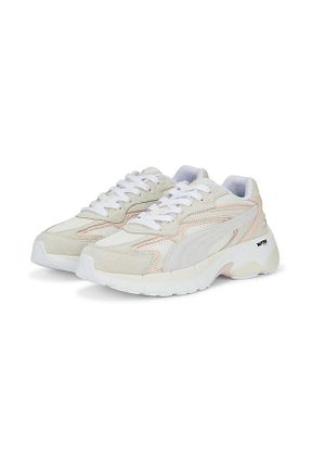 کفش اسنیکر صورتی زنانه بند دار Puma - کد 798278098