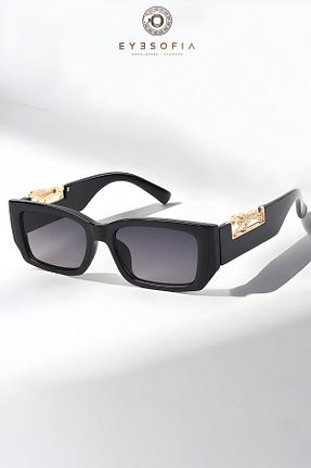 عینک آفتابی مشکی زنانه UV400 Eyesofia - کد 347675600