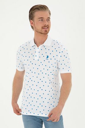 پولوشرت سفید مردانه پارچه ای U.S. Polo Assn. - کد 833023602