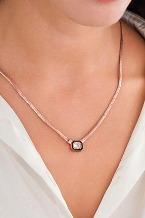 گردنبند نقره صورتی زنانه 925 عیار Tmt Silver - کد 861583465