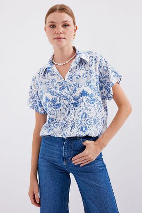 پیراهن آبی زنانه رگولار Bigdart - کد 772560534