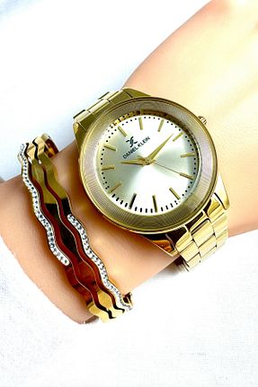 ساعت مچی زرد زنانه 26-30 میلی متر Daniel Klein - کد 861581214