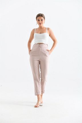 شلوار جین بژ زنانه پاچه تنگ FTZ WOMEN - کد 349594549