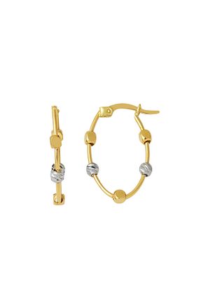 گوشواره طلا زرد زنانه 14 عیار Bilezikci - کد 769412222