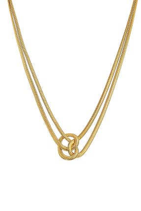 گردنبند استیل ( فولاد ) طلائی زنانه استیل (فولاد) Çlk Accessories - کد 794137621