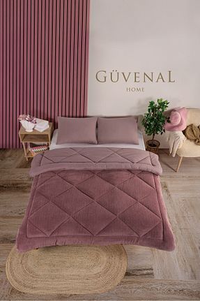 لحاف دونفره صورتی 195 x 215 Güvenal - کد 861631546