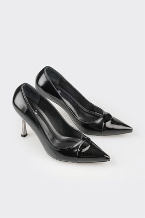 کفش پاشنه بلند کلاسیک مشکی زنانه کائوچو Elle - کد 861626620