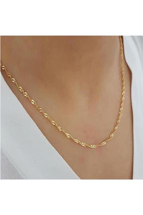 گردنبند طلا زرد زنانه 8 عیار Bilezikci - کد 106975051