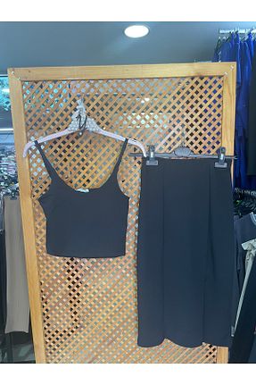 ست بالاتنه و پائین تنه مشکی زنانه اسلیم Yaren Moda - کد 861645978