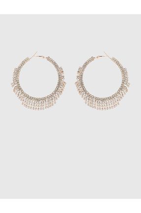گوشواره جواهر طلائی سنگ İlvi - کد 853620288