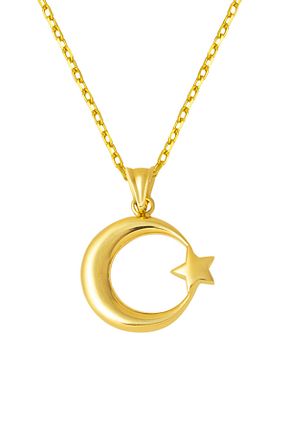 گردنبند طلا زرد زنانه 14 عیار Bilezikci - کد 451389307