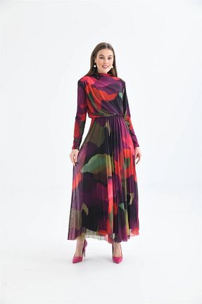 لباس مجلسی و فارغ التحصیلی بنفش زنانه لیکرا FTZ WOMEN - کد 655882564