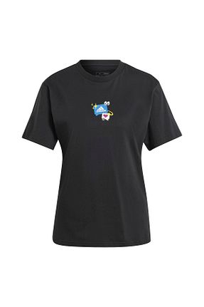 تیشرت اسپرت مشکی زنانه رگولار adidas - کد 828499004