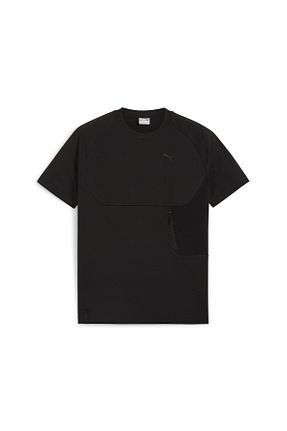 تیشرت اسپرت مشکی مردانه رگولار Puma - کد 812041821