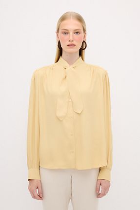 بلوز زرد زنانه ساده adL - کد 859178867