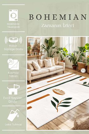 فرش سفید قابل شستشو West Home - کد 861653152